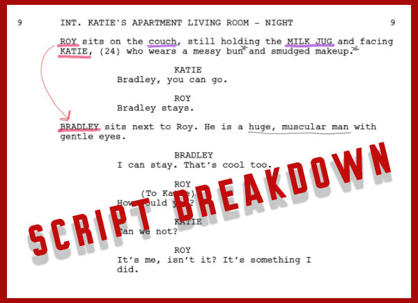 I will perform a professional breakdown of your screenplay