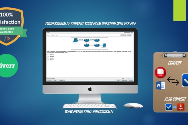 I will professionally convert your exam questions into vce files, PDF word to vce