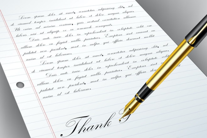 I will professionally write a powerful, convincing letter for you