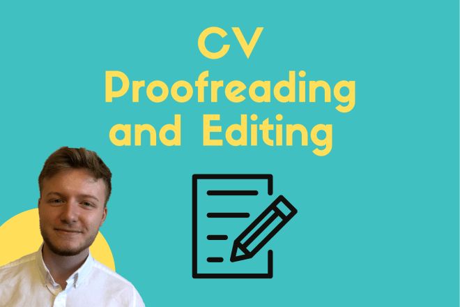 I will proofread and edit your CV for clarity