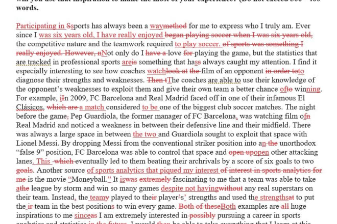 I will provide high quality editing for any form of writing