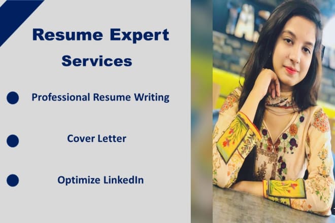 I will provide professional resume writing service and cover letter