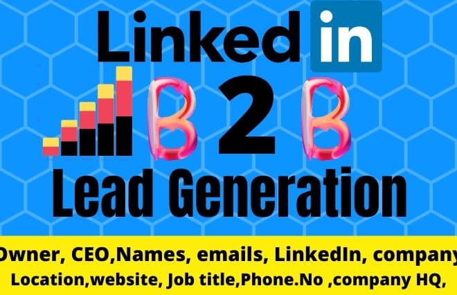 I will provide real estate b2b linkedin prospect list building data