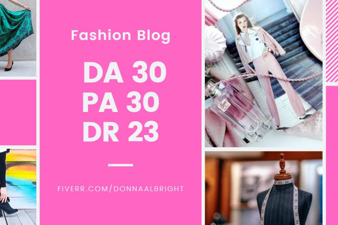 I will publish a guest post on a fashion blog dr 23