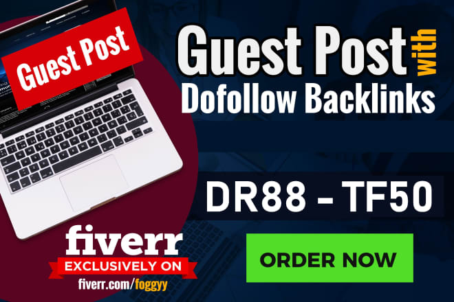 I will publish a guest post on my dr88 blog with dofollow backlinks
