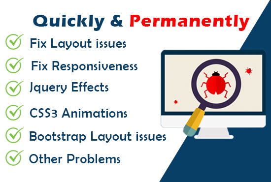 I will quickly debug, modify and fix your website issues