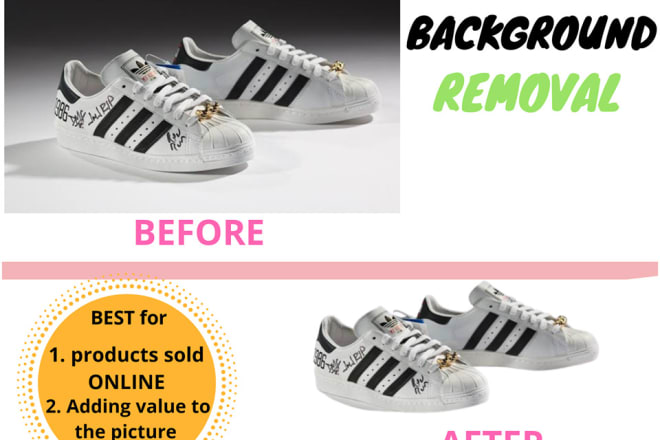 I will remove background for online selling pictures and others