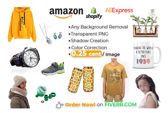 I will remove background from image and color corrections