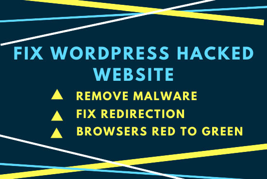 I will remove malware, virus from website and fix redirecting issues in 24 hour