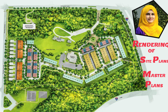 I will render architecture site plan and town plan for real estate