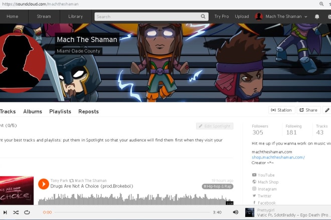 I will repost your song or project on soundcloud upon approval