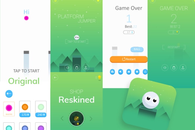 I will reskin,games and develop games with buildbox