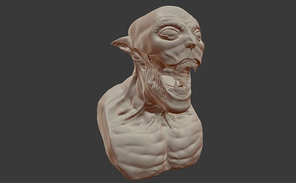 I will sculpt or model 3d models in zbrush and blender