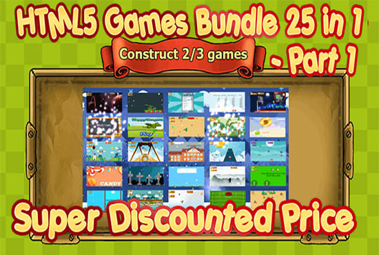 I will selling games of construct 2 and 3 source codes