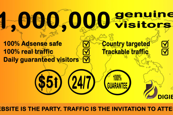 I will send load of genuine visitors to your website