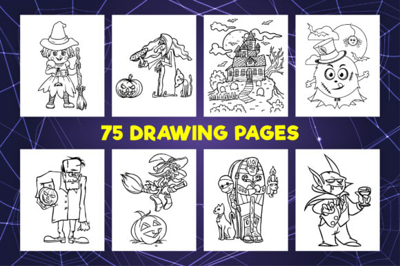 I will send you halloween coloring pages for kids and adults