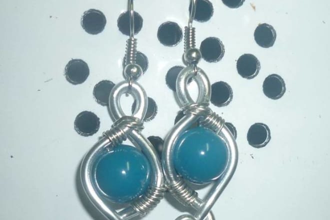 I will send you unique earrings or ring from wire