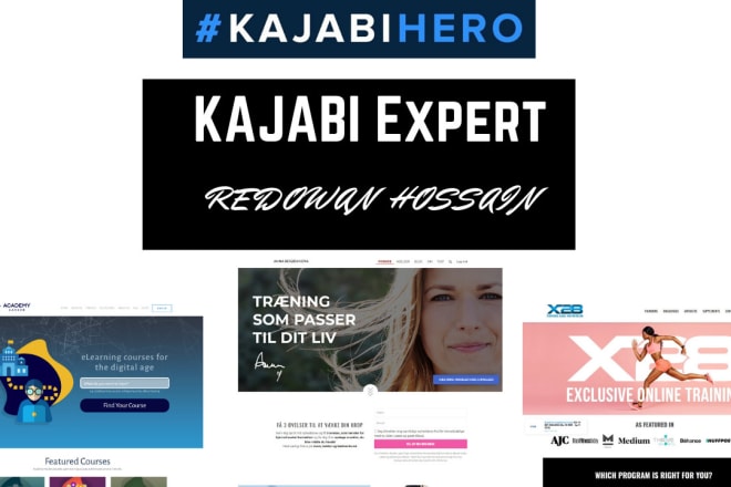 I will set up and build pages in kajabi