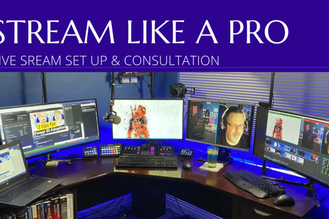 I will set up livestream for gaming, webinar, elearning, talk show