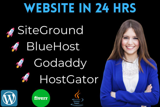 I will setup godaddy, siteground, etc wordpress website in 24 hours