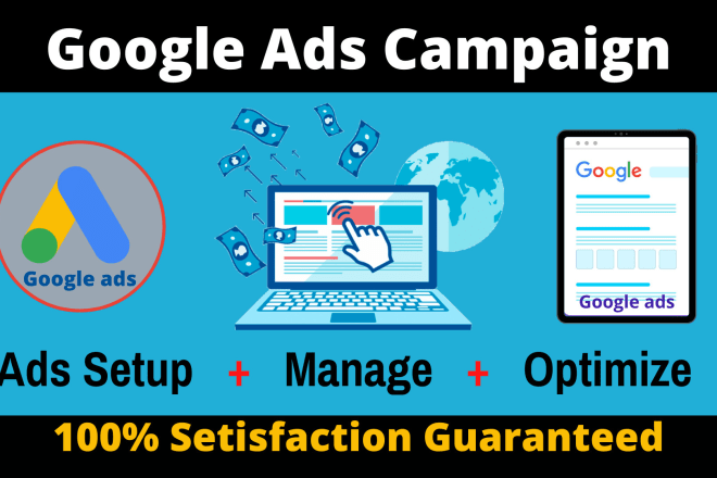 I will setup you google ads campaign for real traffic