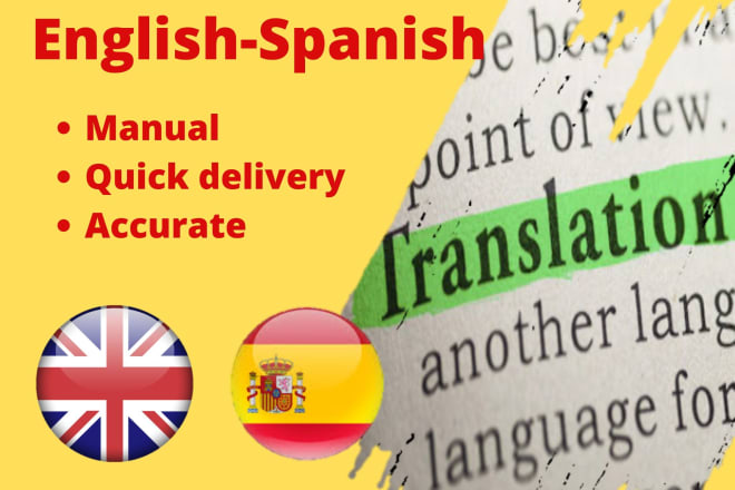 I will translate any document from spanish to english and viceversa