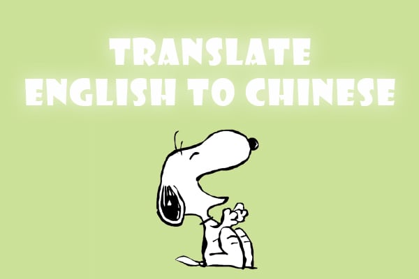 I will translate english to chinese or cantonese