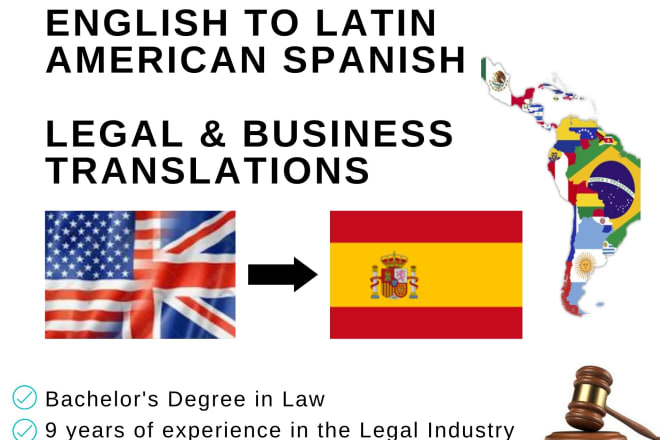 I will translate from english to latin american spanish