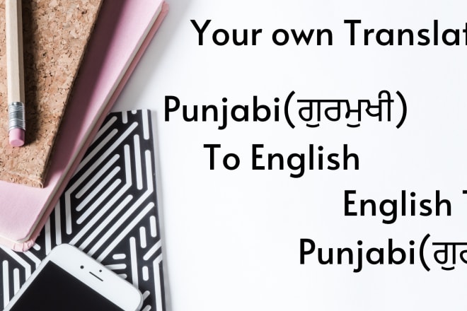I will translate from english to punjabi and punjabi to english