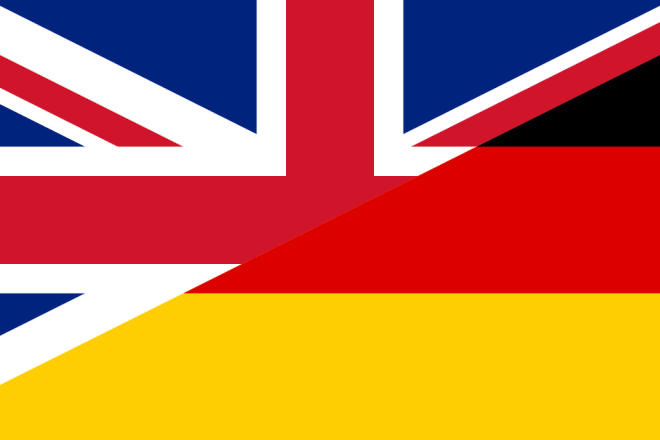 I will translate language from english to german and french