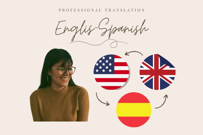 I will translate spanish to english and vice versa
