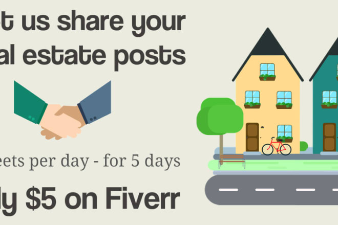 I will tweet your message to over 4500 real estate agents