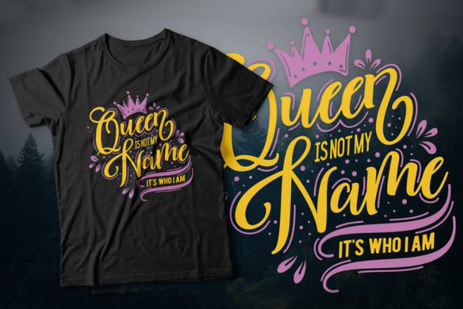 I will typography graphic custom t shirt design creative