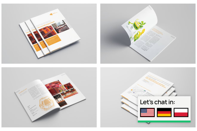 I will use my creative muscles to design a professional business catalog catalogue