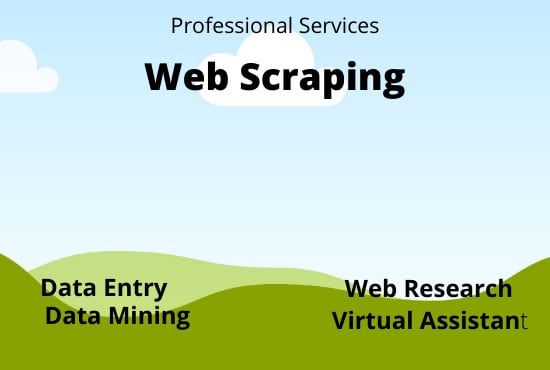 I will web scraping, extraction data mining and data collection