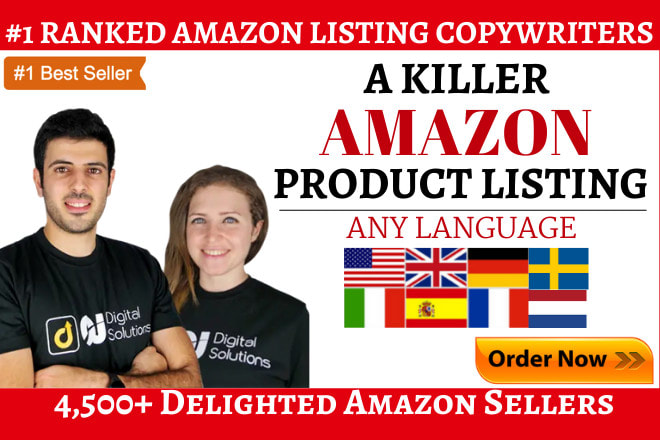 I will write a killer SEO amazon listing product description fba optimization