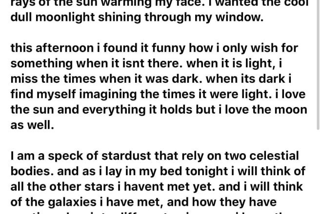 I will write a poem for you