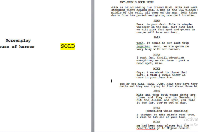 I will write an award winning screenplay in your budget