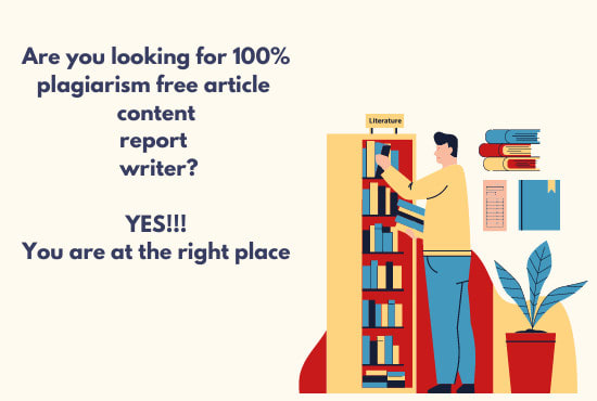 I will write and rewrite plagiarism free article, proofread and edit