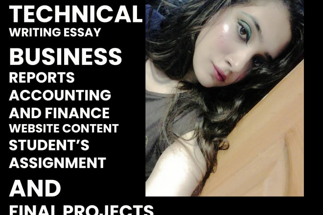 I will write business, finance account related reports and articles