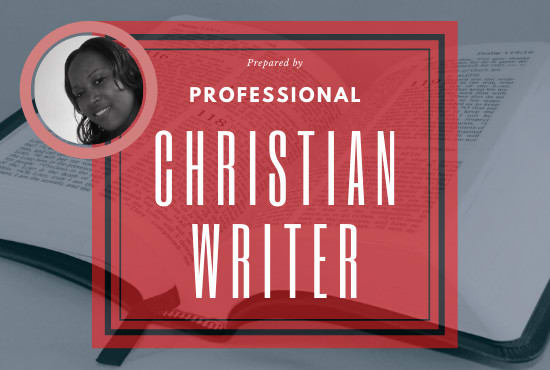 I will write christian blog, articles, ebooks and devotionals