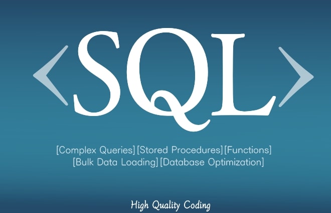 I will write complex sql queries