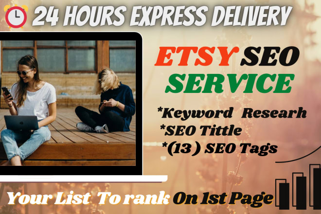 I will write etsy SEO titles and tags to top rank etsy listings