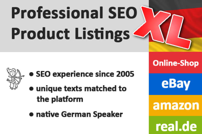 I will write german xl SEO product descriptions