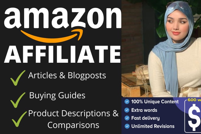 I will write persuasive amazon affiliate articles and SEO blogposts