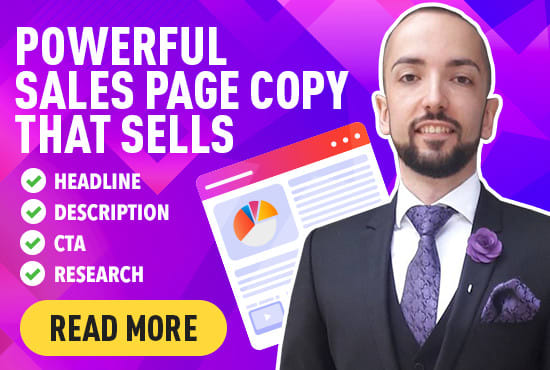 I will write powerful sales page copy that sells like crazy