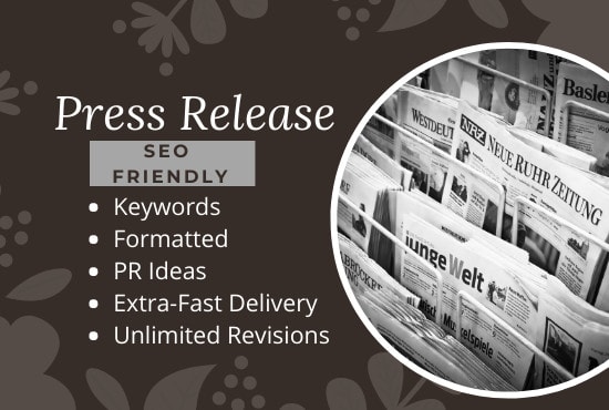 I will write press release that will not be ignored