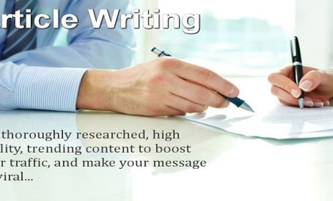 I will write professional articles and blog posts for you