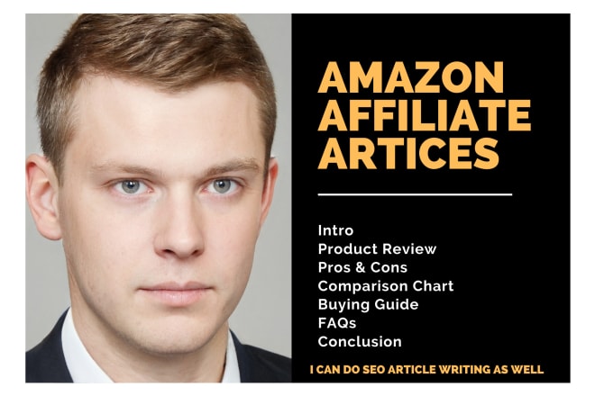 I will write seo amazon affiliate articles, blog content, product descriptions