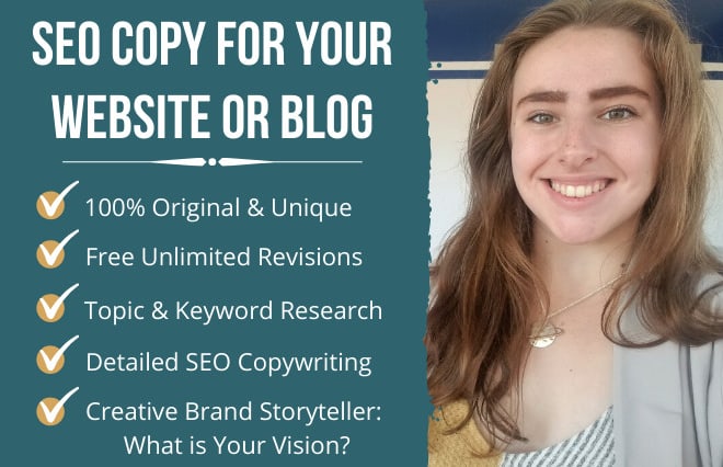 I will write SEO copy for your website or blog